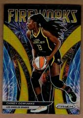 Chiney Ogwumike [Gold] Basketball Cards 2022 Panini Prizm WNBA Fireworks Prices