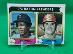 Batting Leaders [R. Carew, P. Rose] Baseball Cards 1974 O Pee Chee Prices