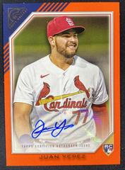 Juan Yepez [Orange] #RA-JY Baseball Cards 2022 Topps Gallery Rookie Autographs Prices