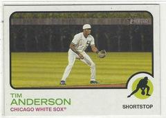 Tim Anderson [Throwback Uniform] #241 Baseball Cards 2022 Topps Heritage Prices