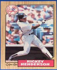 Rickey Henderson #7 Baseball Cards 1987 O Pee Chee Prices