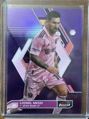 Lionel Messi [Purple Refractor] #1 Soccer Cards 2023 Finest MLS Prices