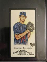 Clayton Kershaw [Mini Black Bordered] #72 Baseball Cards 2008 Topps Allen & Ginter Prices