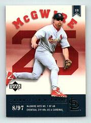 Mark McGwire [Tribute to McGwire] #100 Baseball Cards 2002 Upper Deck Prospect Premieres Prices