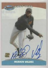 Merkin Valdez [Autograph] #BB-MV Baseball Cards 2004 Bowman's Best Prices