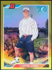 Chipper Jones [Gold] Baseball Cards 2017 Bowman 1992 Chrome Prices