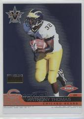 Anthony Thomas [Premiere Date] #111 Football Cards 2001 Pacific Vanguard Prices