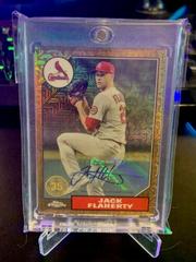 Jack Flaherty [Orange Autograph] #T87C-82 Baseball Cards 2022 Topps Silver Pack 1987 Chrome Prices