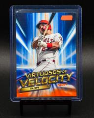 Mike Trout [Orange] Baseball Cards 2023 Stadium Club Virtuosos of Velocity Prices