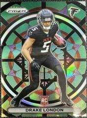 Drake London #SG-6 Football Cards 2022 Panini Prizm Stained Glass Prices