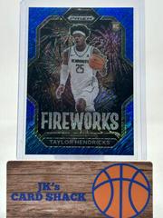 Taylor Hendricks [Blue Shimmer] #2 Basketball Cards 2023 Panini Prizm Draft Picks Fireworks Prices