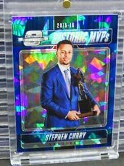 Stephen Curry [Blue Cracked Ice] #3 Basketball Cards 2018 Panini Contenders Optic Historic Mvps Prices