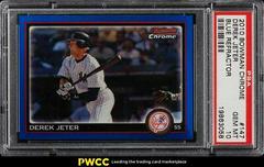 Derek Jeter [Blue Refractor] #147 Baseball Cards 2010 Bowman Chrome Prices