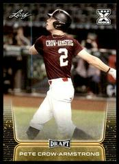 Pete Crow Armstrong [Gold] #41 Baseball Cards 2020 Leaf Draft Prices