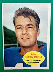 Don Heinrich #32 Football Cards 1960 Topps Prices