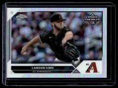 Landon Sims [Refractor] #PDC-100 Baseball Cards 2023 Topps Pro Debut Chrome Prices