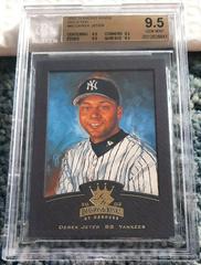 Derek Jeter [Framed Portraits Gold] Baseball Cards 2002 Donruss Diamond Kings Prices