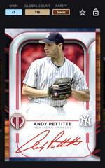 Andy Pettitte [Red] #TA-APE Baseball Cards 2022 Topps Tribute Autographs Prices