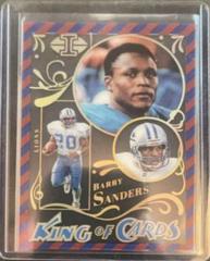 Barry Sanders [Red Blue] #KC-13 Football Cards 2022 Panini Illusions King Of Prices