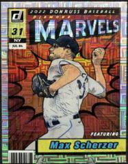 Max Scherzer [Silver] #M-5 Baseball Cards 2022 Panini Donruss Marvels Prices