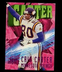 Cris Carter [Rave] #201 Football Cards 1997 Skybox Impact Prices