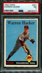Warren Hacker #251 Baseball Cards 1958 Topps Prices