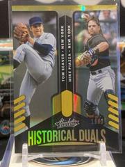 Mike Piazza, Tom Seaver [Spectrum Gold] #HD-TM Baseball Cards 2022 Panini Absolute Historical Duals Prices