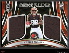 Cedric Tillman #23 Football Cards 2023 Panini Spectra Rising Rookie Materials Prices