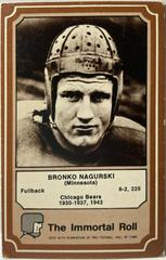 Bronko Nagurski #3 Football Cards 1975 Fleer Hall of Fame Prices