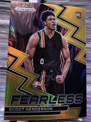 Scoot Henderson [Gold] #3 Basketball Cards 2023 Panini Prizm Draft Picks Fearless Prices