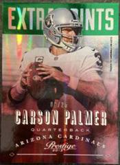Carson Palmer [Extra Points Green] #1 Football Cards 2013 Panini Prestige Prices