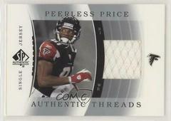 Peerless Price [Single Jersey] Football Cards 2003 SP Authentic Threads Prices