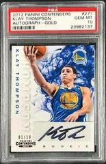 Klay Thompson [Autograph Gold] #271 Basketball Cards 2012 Panini Contenders Prices