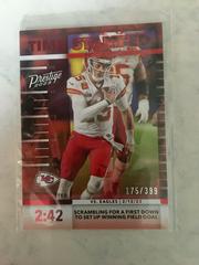 Patrick Mahomes II [Red] #TS-3 Football Cards 2023 Panini Prestige Time Stamped Prices