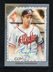 Greg Maddux Baseball Cards 2022 Topps Gallery Retired Greats Autographs Prices