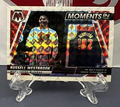 Russell Westbrook [White] #8 Basketball Cards 2021 Panini Mosaic Moments in Time Prices