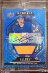 Jack Quinn [Blue Line Autograph Jersey] #124 Hockey Cards 2022 Upper Deck Allure Prices