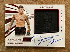 Dustin Poirier [Red] Ufc Cards 2021 Panini Immaculate UFC Premium Memorabilia Autographs Prices