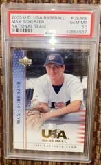 Max Scherzer Baseball Cards 2005 Upper Deck USA Baseball National Team Prices