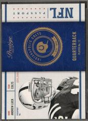 Andrew Luck #2 Football Cards 2012 Panini Prestige NFL Passport Prices