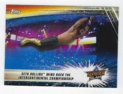 Seth Rollins [Blue] #16 Wrestling Cards 2019 Topps WWE SummerSlam Prices
