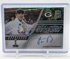 Aaron Rodgers [Splatter] Football Cards 2022 Panini Spectra Champion Signatures Prices