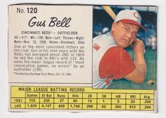 Gus Bell [Hand Cut] #120 Baseball Cards 1962 Jell O Prices