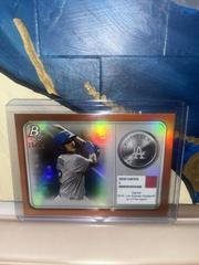 Diego Cartaya [Orange] Baseball Cards 2022 Bowman Platinum Minted in Merit Prices