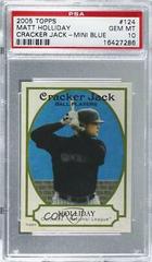 Matt Holliday [Mini Blue] #124 Baseball Cards 2005 Topps Cracker Jack Prices