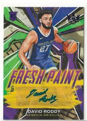 David Roddy [Violet] #FP-DRM Basketball Cards 2022 Panini Court Kings Fresh Paint Autographs Prices