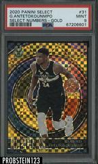 Giannis Antetokounmpo [Gold] #31 Basketball Cards 2020 Panini Select Numbers Prices