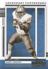 Barry Sanders Football Cards 2021 Panini Legendary Contenders Prices