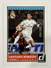 Cristiano Ronaldo [Silver Press Proof] Soccer Cards 2015 Panini Donruss Prices