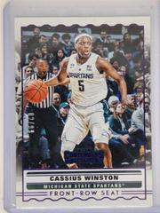 Cassius Winston [Purple] #SS-27 Basketball Cards 2020 Panini Contenders Draft Picks Front Row Seat Prices